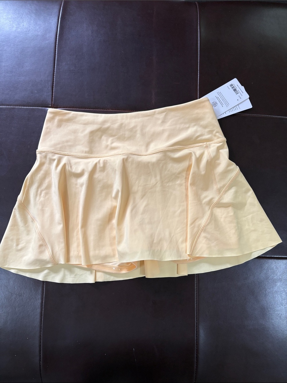 Women's Athleta Ace Yellow Athletic Skort - Lightweight Tennis & Golf Skirt 13.5
